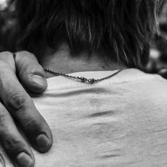 Gold & SIlver Metal Bullet Shaped Pendant Necklace w/ Sandalwood Essential Oil - Picture 7 of 7